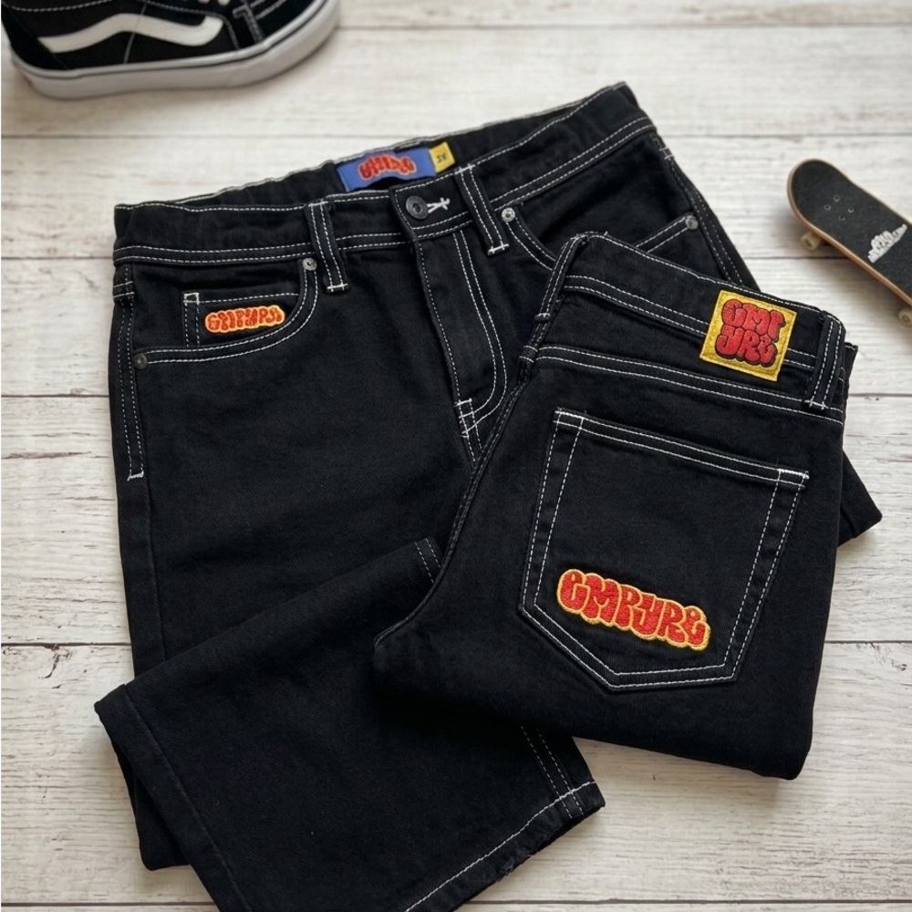 Empyre Youth Size 26 (Size 12/14) Black Skate Jeans